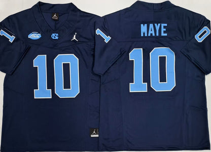 Men's Drake Maye Navy Vapor Jersey -All Stitched