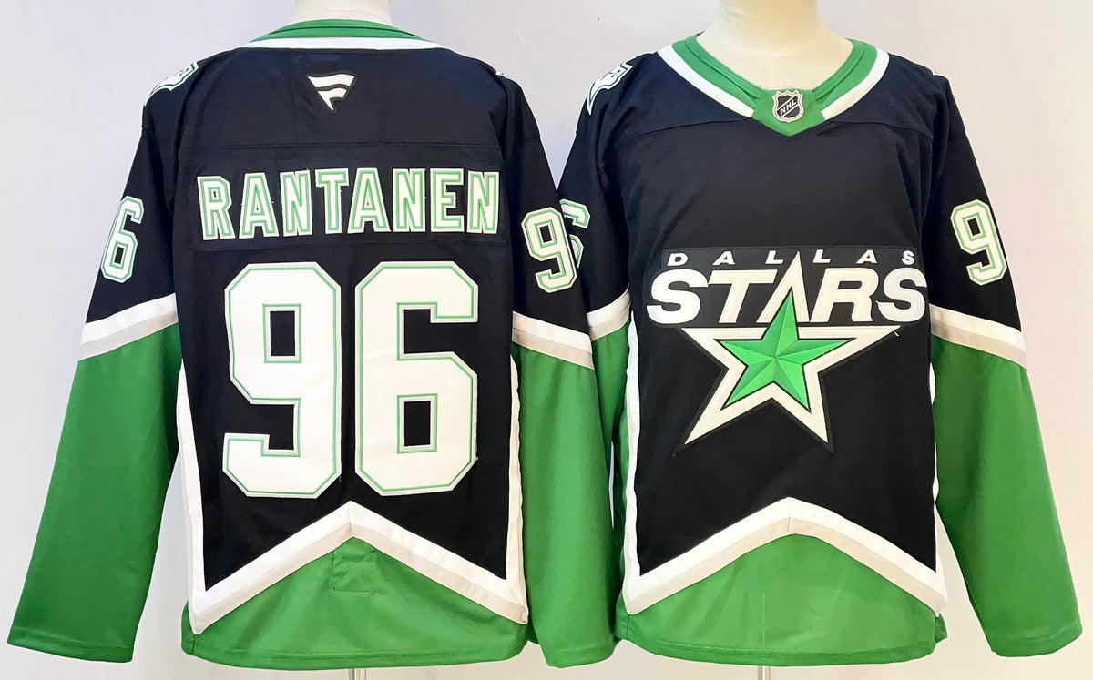 Custom Tyler Seguin Stars Alternate Black Hockey Jersey -All Stitched