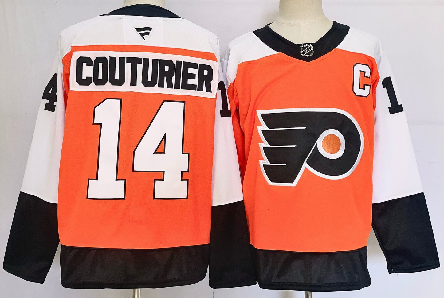 Custom 2026 Flyer Home Orange Premium All Stitched Hockey Jersey