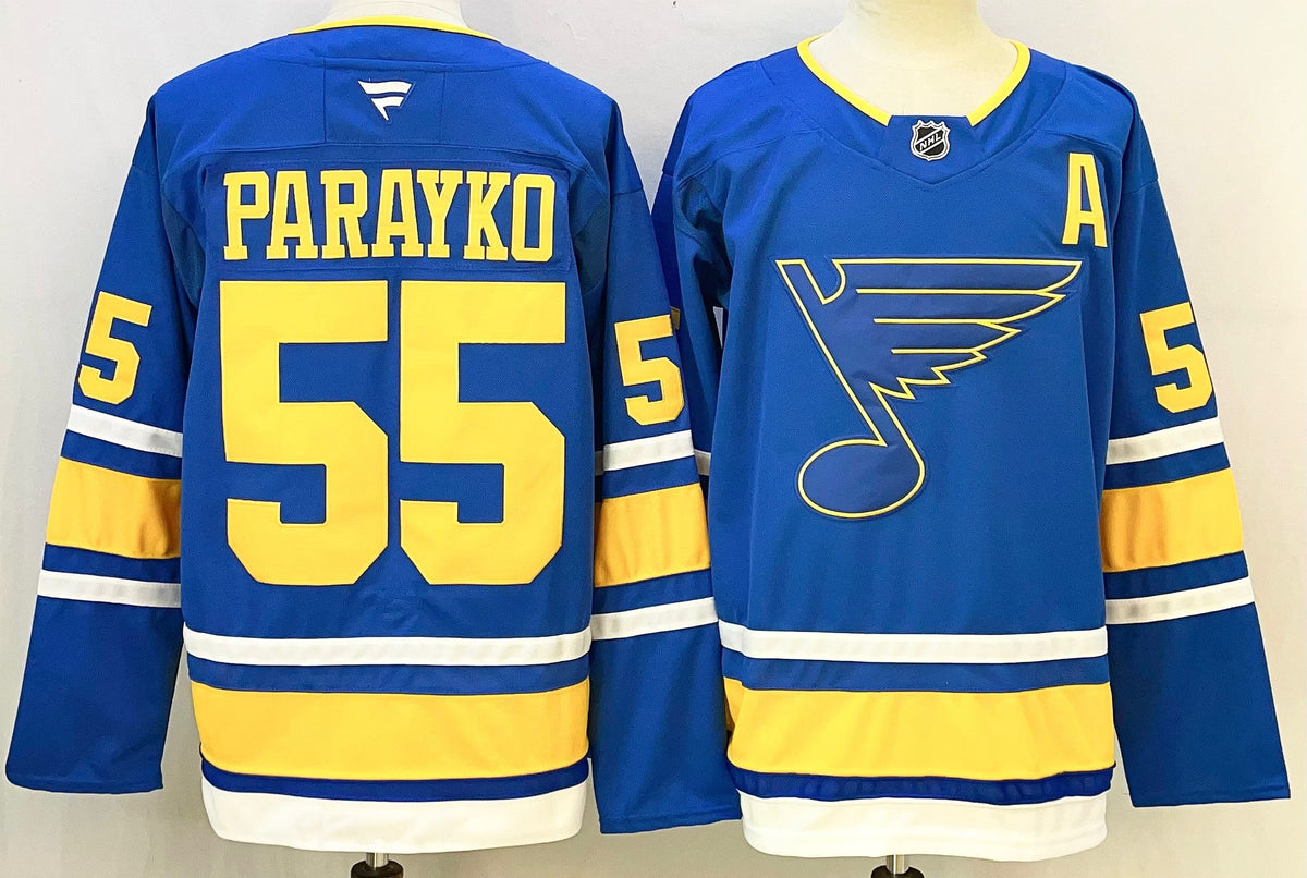 Custom Jordan Binnington Blues Home Blue Hockey Jersey -All Stitched