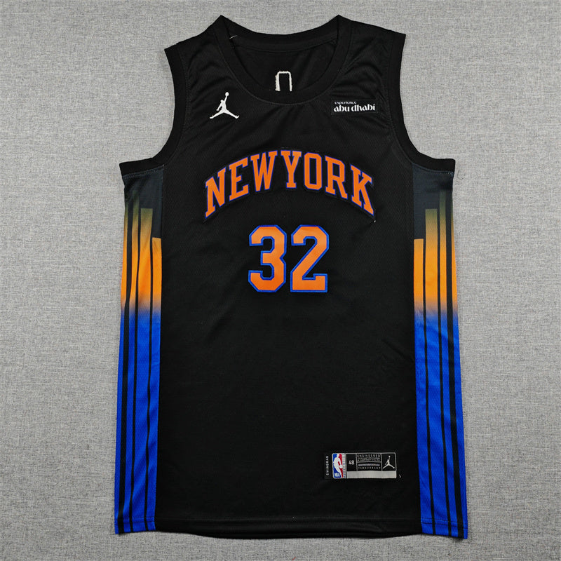 2025/26 City Edition OG Anunoby Jalen Brunson Josh Hart Karl-Anthony Towns Cream Baskeball Jersey -All Stitched