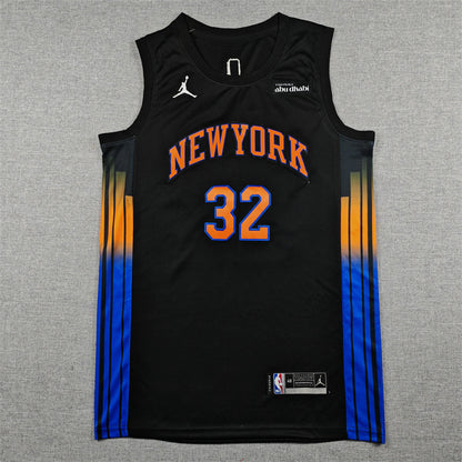 2025/26 City Edition OG Anunoby Jalen Brunson Josh Hart Karl-Anthony Towns Cream Baskeball Jersey -All Stitched