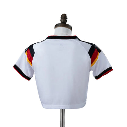 Women's Germany 2026 Home White Cropped Soccer Jersey