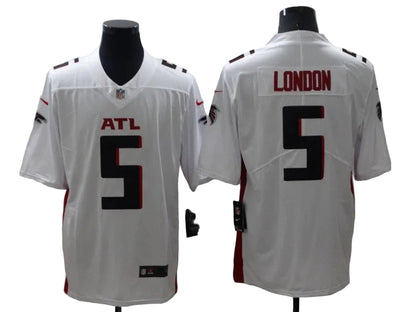 Custom Drake London Black White Red Limited Football Jersey -All Stitched