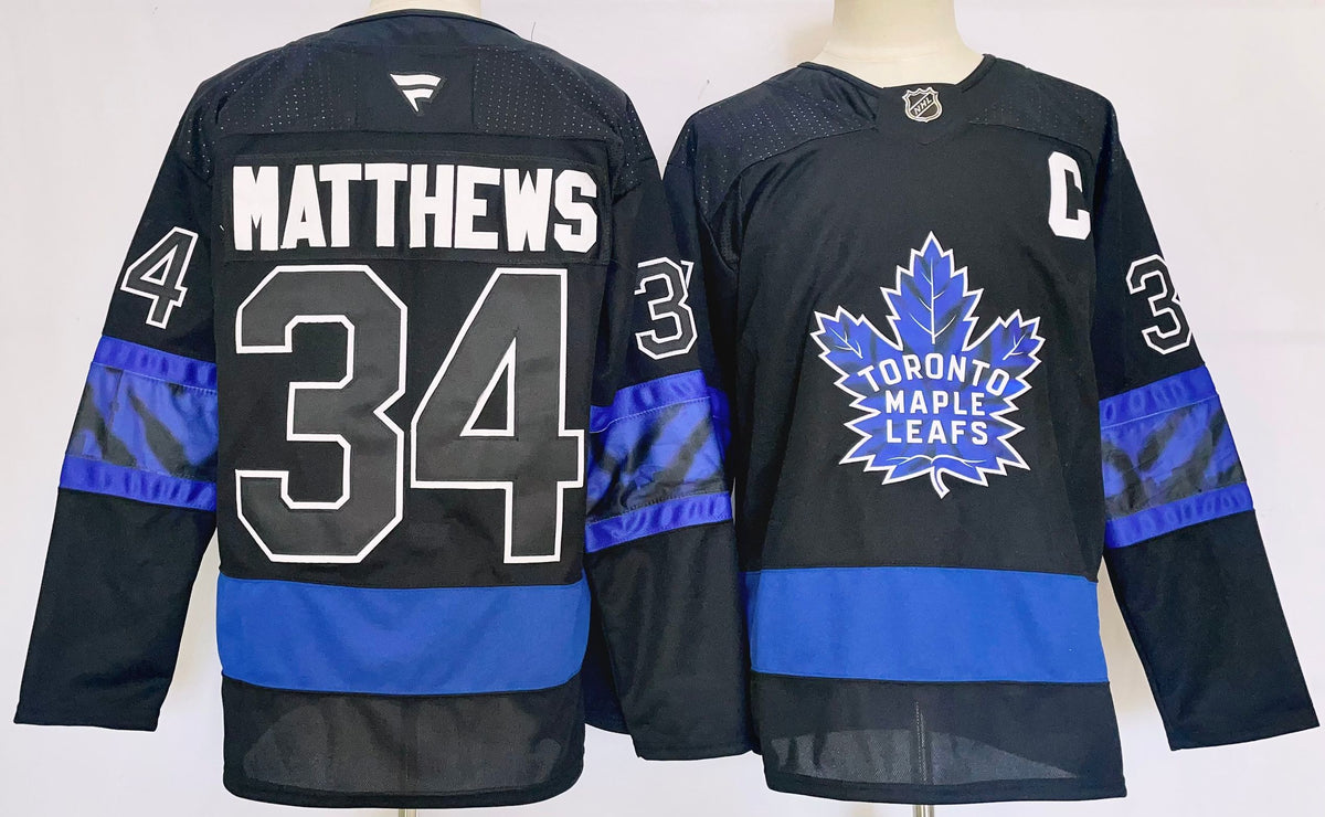 Custom Gavin McKenna Maple Leafs Home Blue White Alternate Black Hockey Jersey -All Stitched