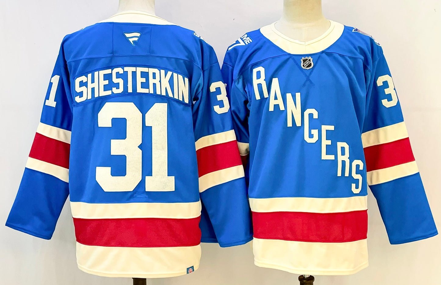 Custom 2026 Ranger Centennial Blue Premium All Stitched Hockey Jersey