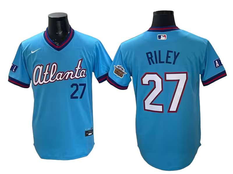 Custom Braves Powder Blue 2026 City Connect Stadium Outkast patch Jersey - All Stitched