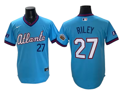 Custom Braves Powder Blue 2026 City Connect Stadium Outkast patch Jersey - All Stitched