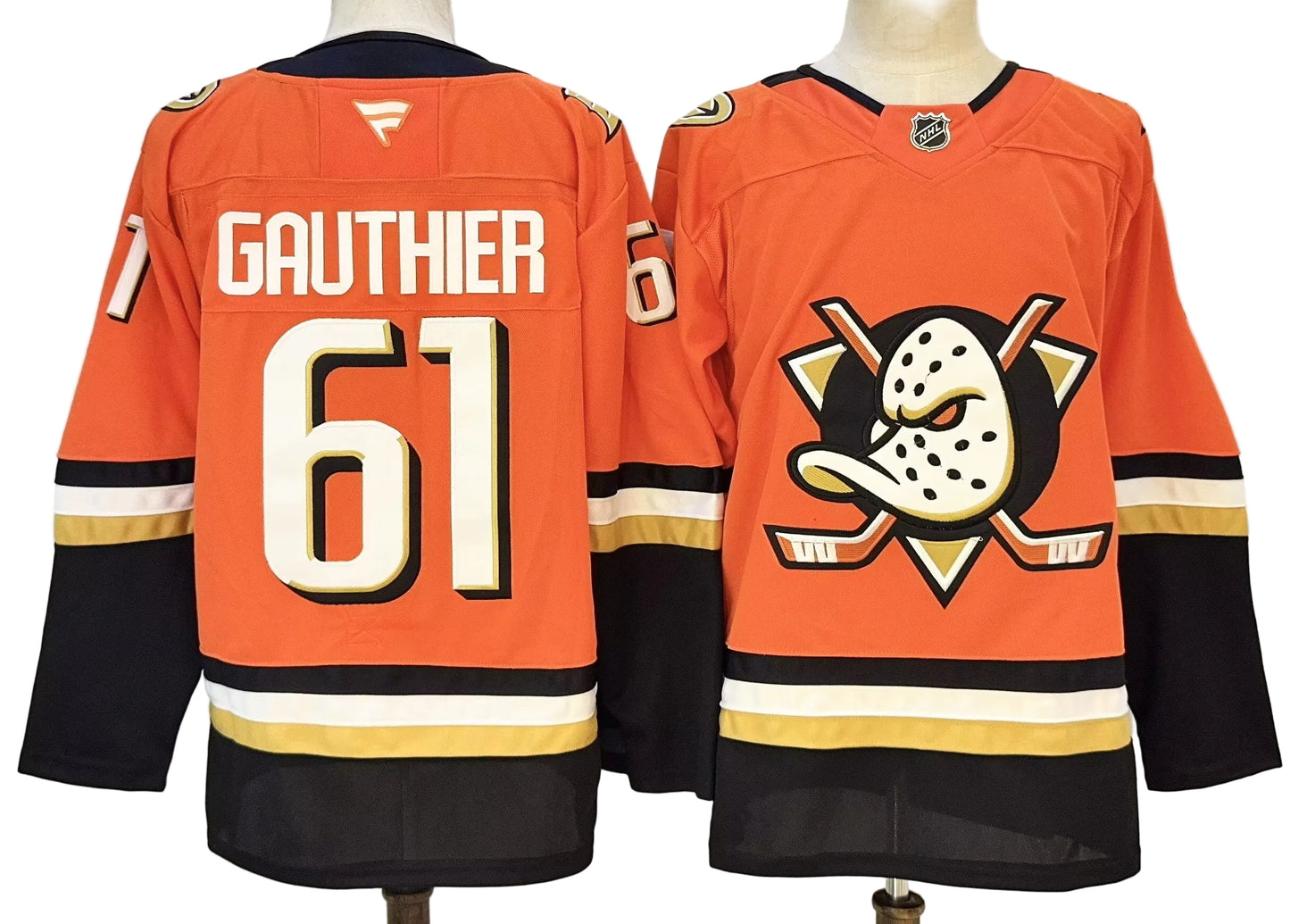 Custom 2026 Home Orange Premium All Stitched Hockey Jersey