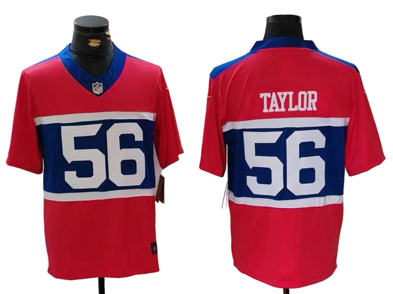 Custom Cam Skattebo Giants Alternate Century Red Limited Jersey -All Stitched