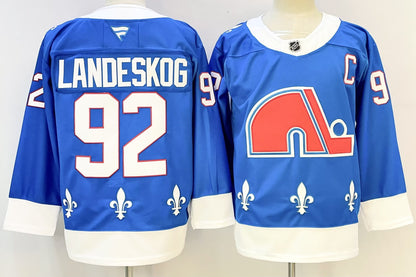 Custom 2026 Avalanche Blue Alternate Premium All Stitched Hockey Jersey