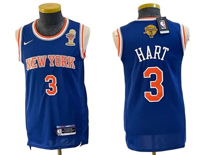 2026 OG Anunoby Jalen Brunson Josh Hart Karl-Anthony Towns Jose Alvarado Black Gold Baskeball Jersey -All Stitched