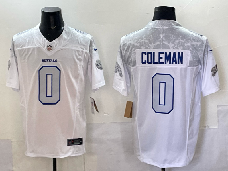 Custom Josh Allen Bills White Rivalries Collection Limited Jersey -All Stitched
