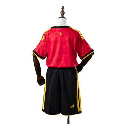 Custom Youth Belgium 2026 Home Red Soccer Jersey Kit Set– Personalized Name & Number