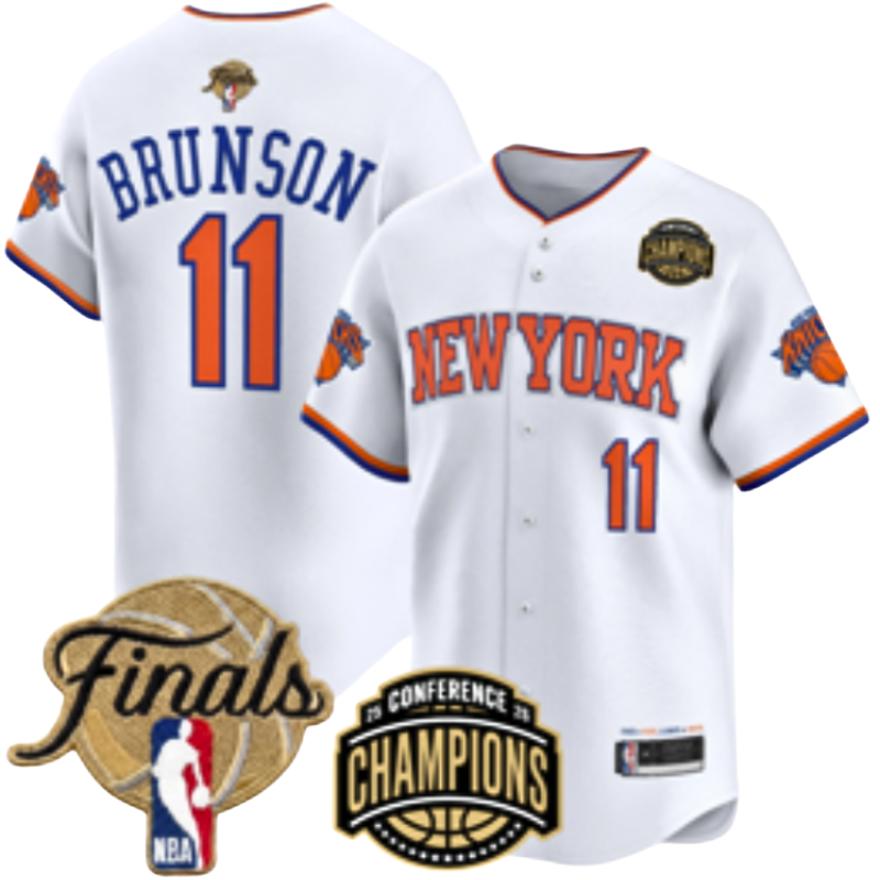 Custom Men's Jalen Brunson OG Anunoby 2026 Finals Champions Always Baseball Jersey -All Stitched