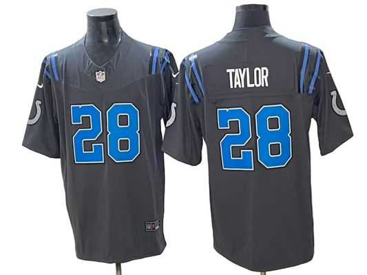 Custom 2026 Rivalries Jonathan Taylor Colts Anthracite Limited Football Jersey -All Stitched