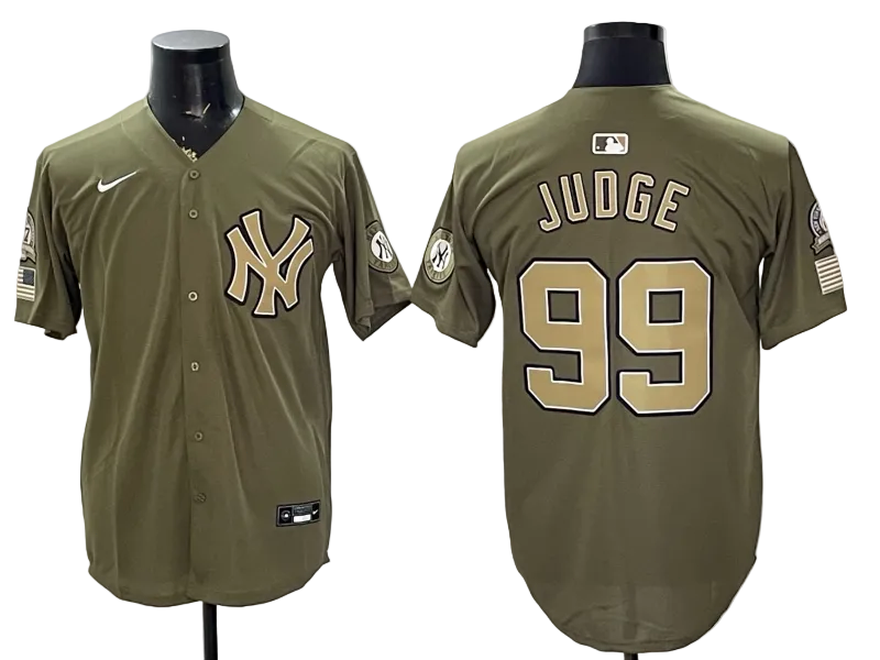 Yankees Olive 2026 Armed Forces Day Baseball Jersey -All Stitched