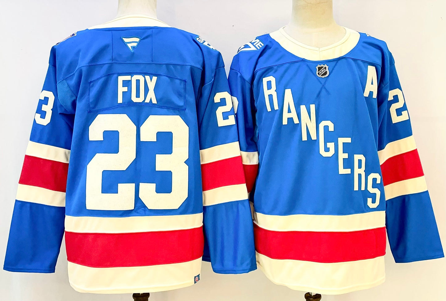 Custom 2026 Ranger Centennial Blue Premium All Stitched Hockey Jersey