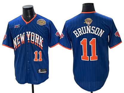 Custom Men's Jalen Brunson OG Anunoby 2026 Finals Champions Always Baseball Jersey -All Stitched