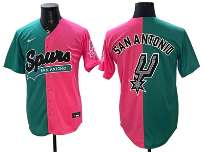 2026 Victor Wembanyama San Antonio Spurs Baseball Jersey -All Stitched