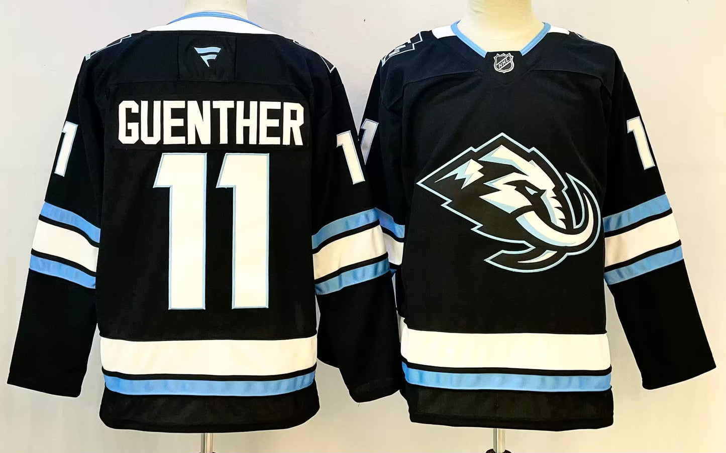 Custom 2026 Mammoth Home Black Premium All Stitched Hockey Jersey