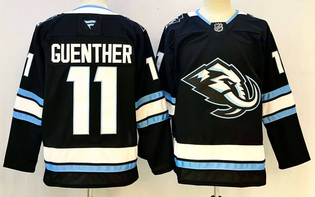 Custom Clayton Keller Logan Cooley Mammoth Black Home White Hockey Jersey -All Stitched