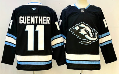 Custom Clayton Keller Logan Cooley Mammoth Black Home White Hockey Jersey -All Stitched