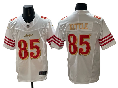 Custom Fred Warner 49ers White Rivalries Collection Limited Football Jersey -All Stitched