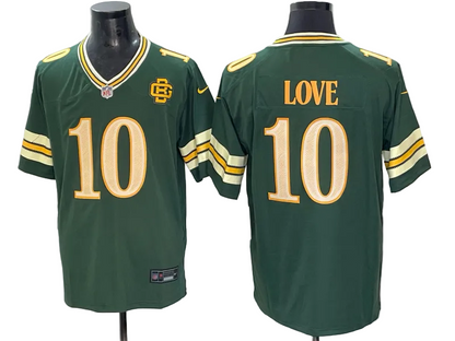 Custom 2026 Rivalries Packers Green Limited Football Jersey -All Stitched