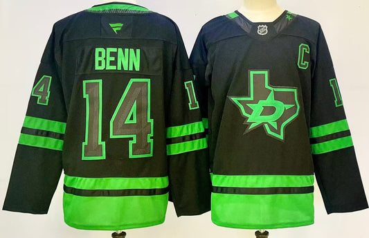 Custom 2026 Stars Black Alternate Premium All Stitched Hockey Jersey