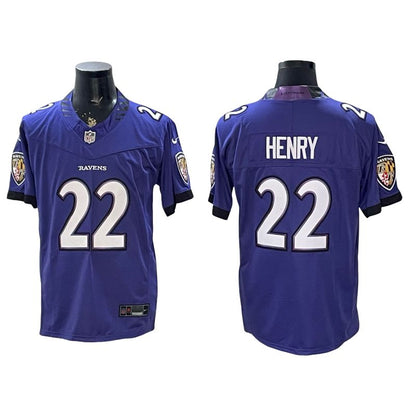 Custom 2026 Vapor Purple White Limited Football Jersey -All Stitched