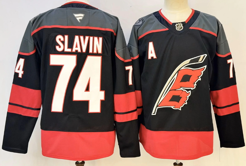 Custom 2026 Hurricane Home Black Premium All Stitched Hockey Jersey