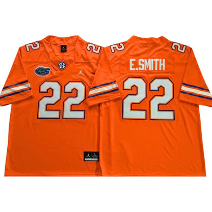 Men's Emmitt Smith #22 Vapor Jersey Florida Gators White Royal Orange Football Jersey -All Stitched