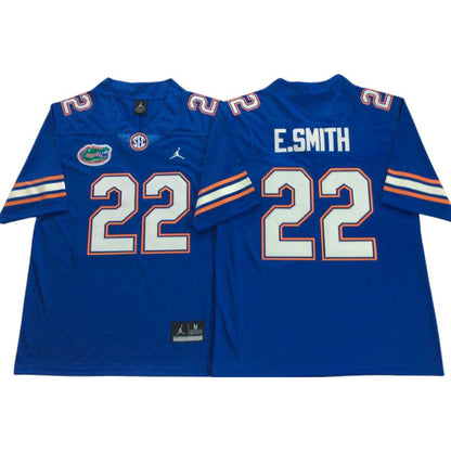 Men's Emmitt Smith #22 Vapor Jersey Florida Gators White Royal Orange Football Jersey -All Stitched