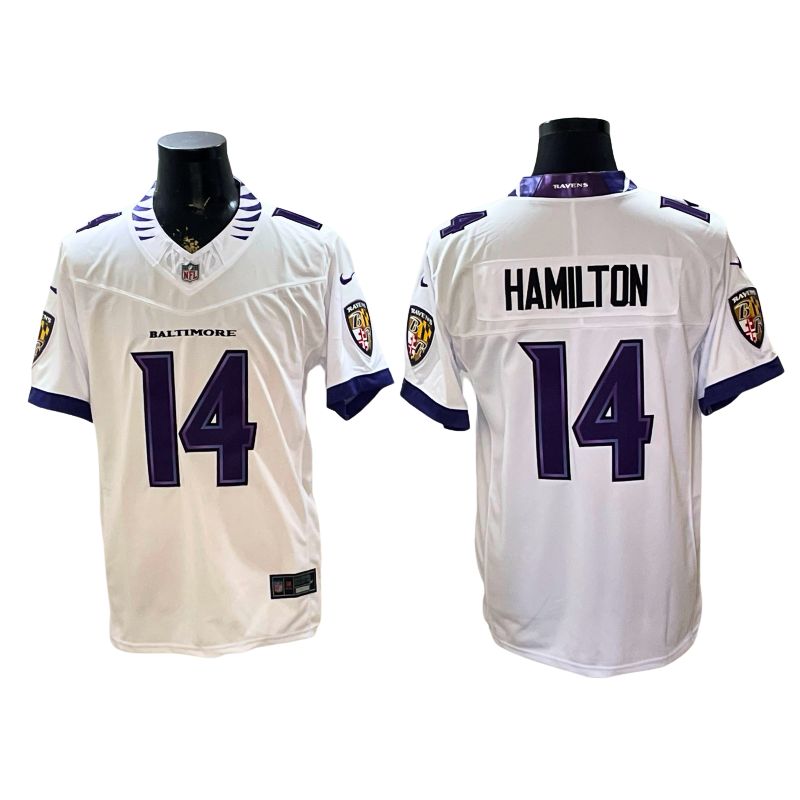 Custom 2026 Vapor Purple White Limited Football Jersey -All Stitched