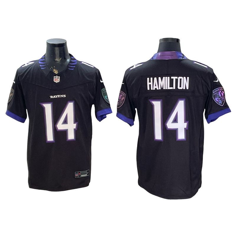 Custom 2026 Vapor Purple White Limited Football Jersey -All Stitched