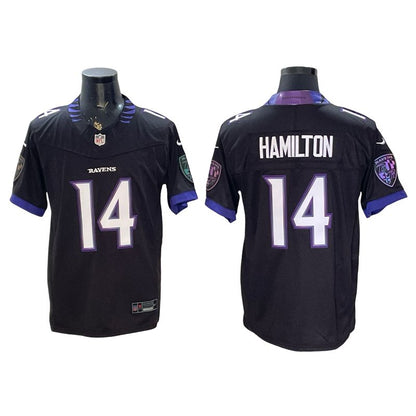 Custom 2026 Vapor Purple White Limited Football Jersey -All Stitched
