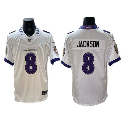 Custom 2026 Vapor Purple White Limited Football Jersey -All Stitched
