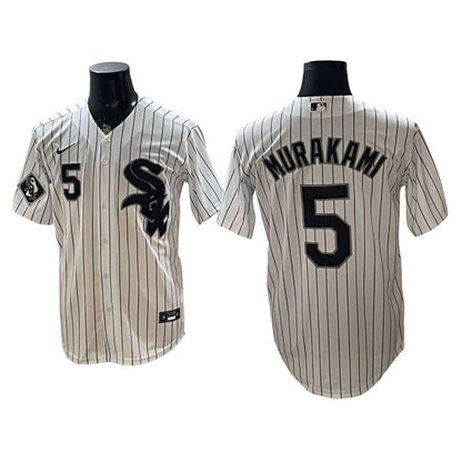 Munetaka Murakami Red Black White Gray Baseball Jersey -All Stitched
