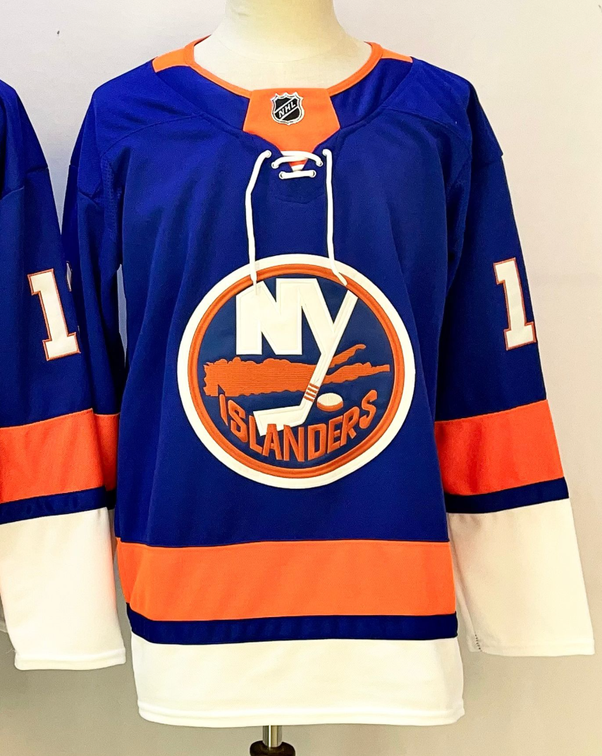 Custom Name Number Islanders Navy Reverse Retro Royal White Hockey Jersey -All Stitched
