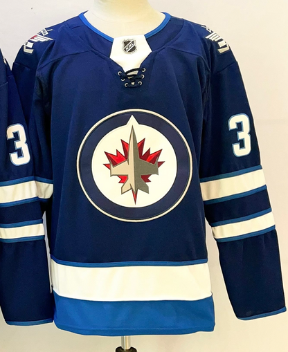 Custom Name Number Winnipeg Jets Navy Hockey Jersey -All Stitched
