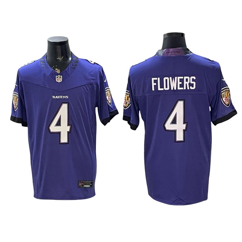 Custom 2026 Vapor Purple White Limited Football Jersey -All Stitched