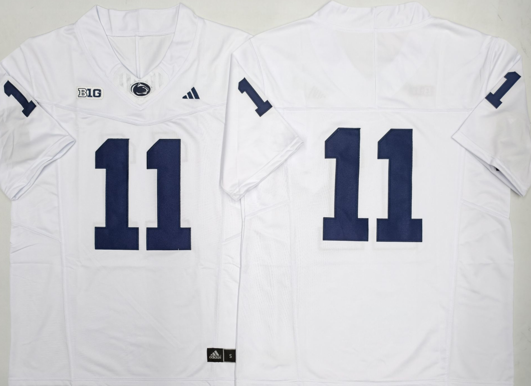 Custom Name Number 2026 Penn State Nittany Lions White Navy Limited Football Jersey -All Stitched