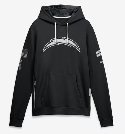 2026 Salute to Service Black Sideline Dri-FIT Pullover Hoodie