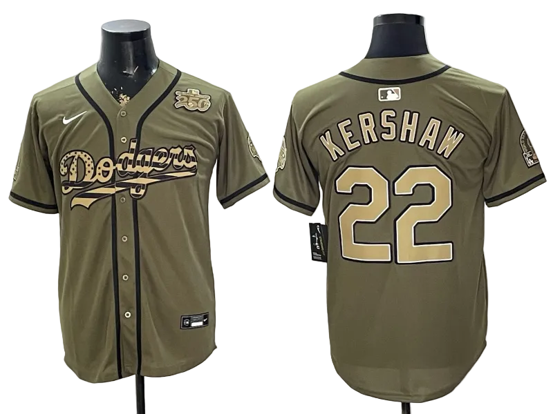 Olive 2026 Armed Forces Day Baseball Jersey -All Stitched