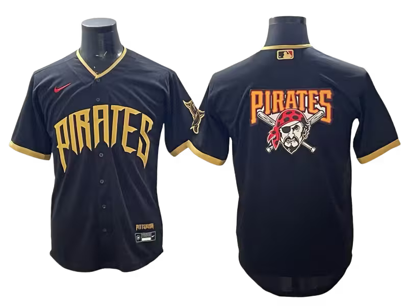 Custom Pirate Black 2026 City Connect Stadium Jersey - All Stitched