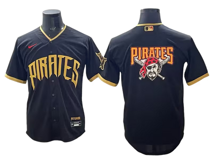 Custom Pirate Black 2026 City Connect Stadium Jersey - All Stitched
