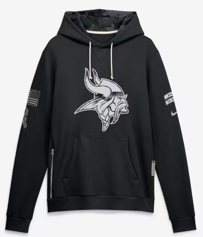 2026 Salute to Service Black Sideline Dri-FIT Pullover Hoodie