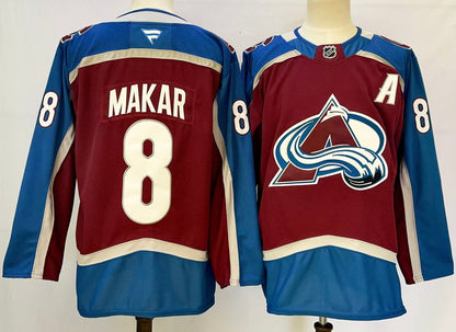 Custom 2026 Avalanche Home Burgundy Premium All Stitched Hockey Jersey