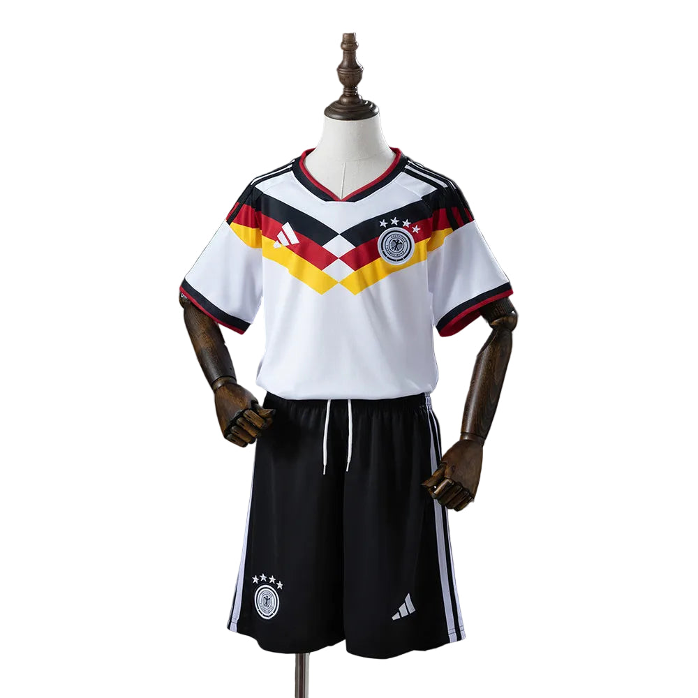 Custom Youth Germany 2026 Home White Soccer Jersey Kit Set– Personalized Name & Number